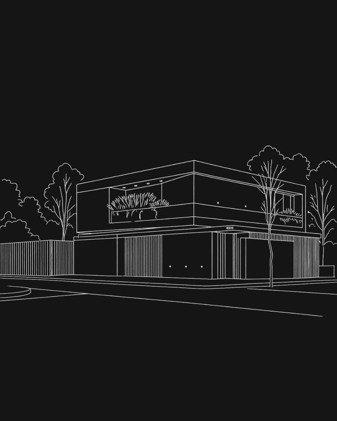 Ilustración de fachada de obra Rodzec Arquitectura