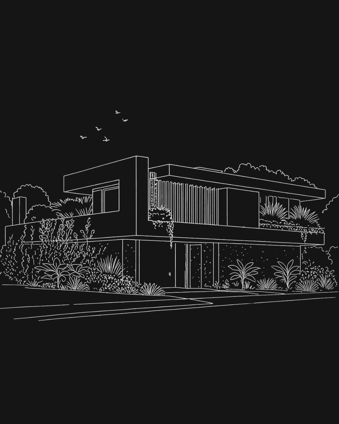 Ilustración de fachada de obra Rodzec Arquitectura