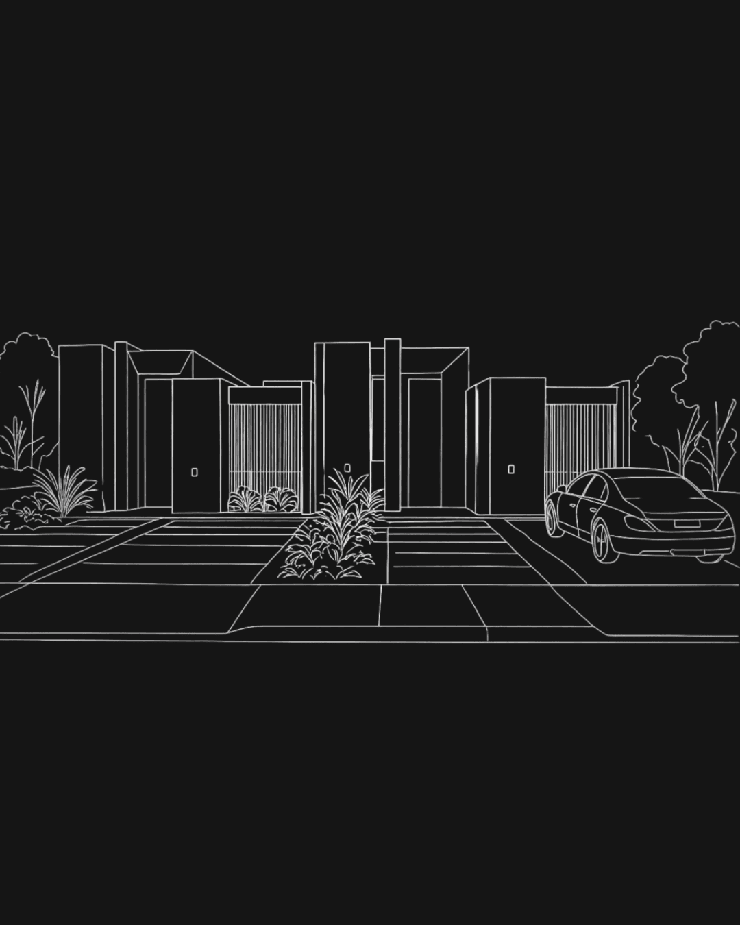 Ilustración de fachada de obra Rodzec Arquitectura