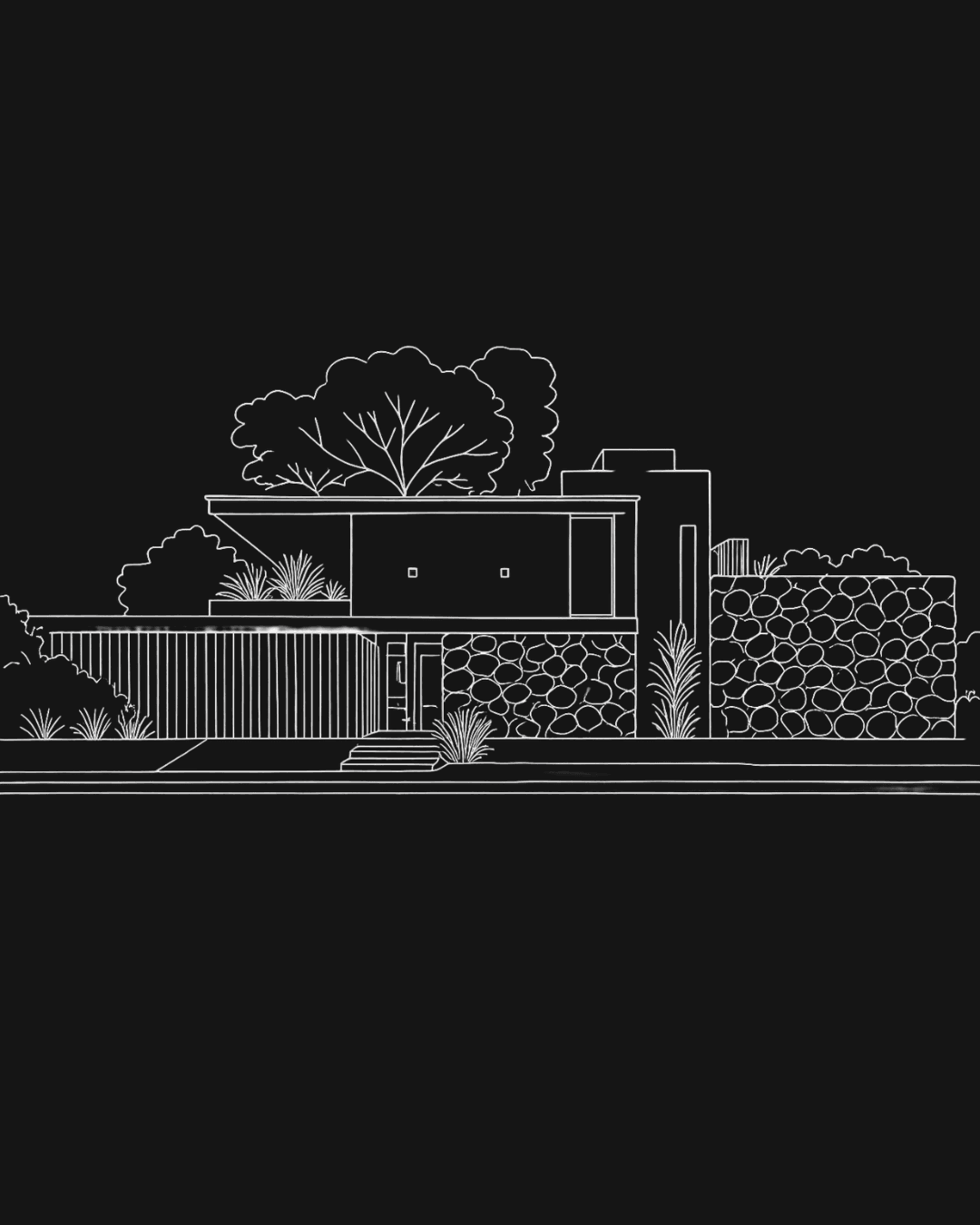 Ilustración de fachada de obra Rodzec Arquitectura