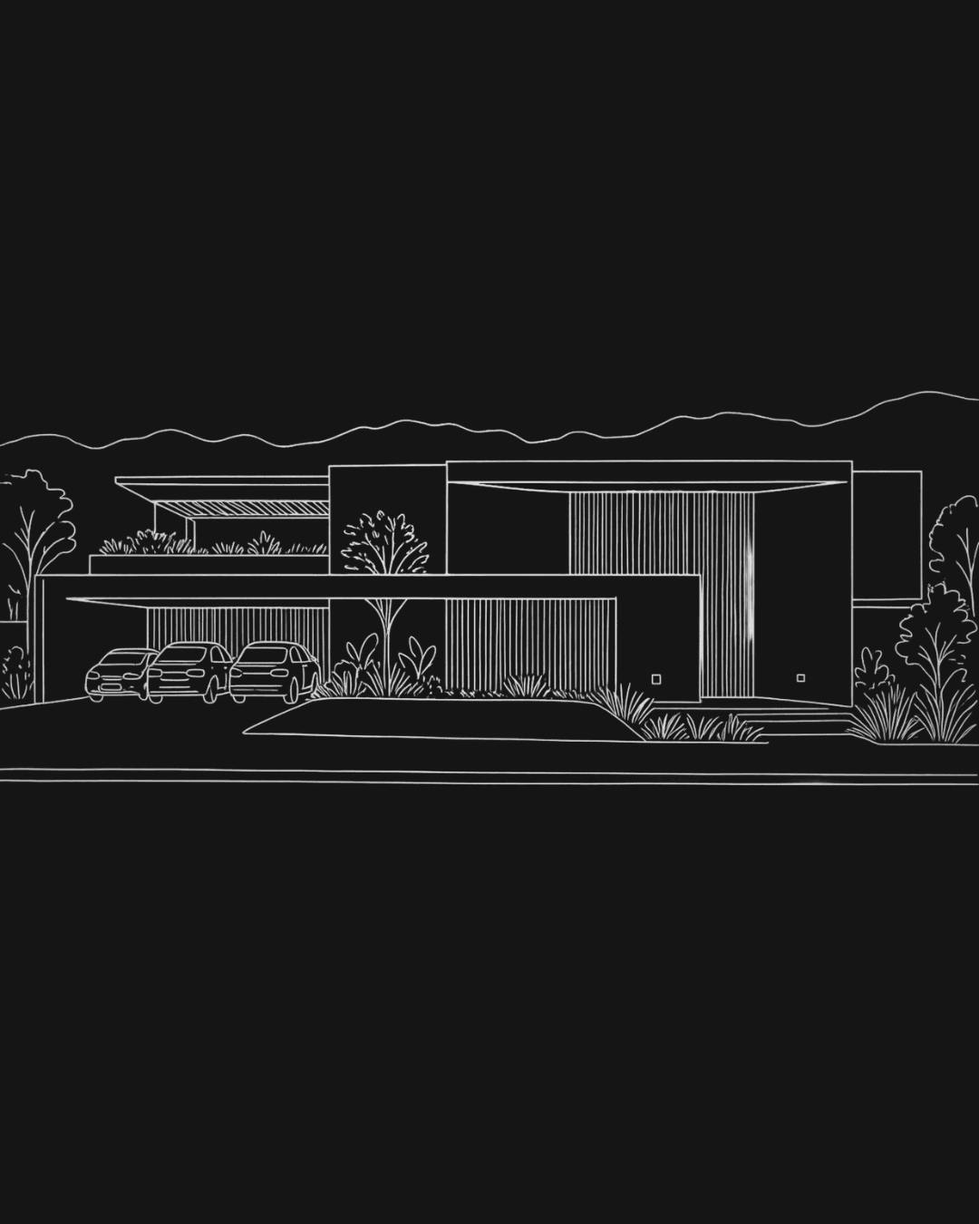 Ilustración de fachada de obra Rodzec Arquitectura