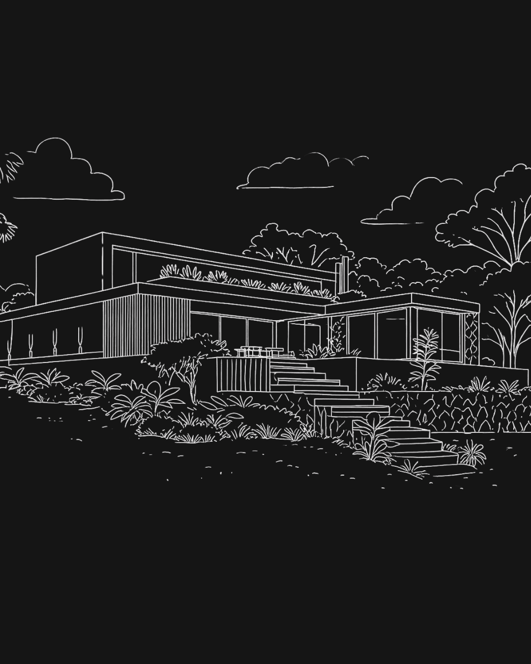 Ilustración de fachada de obra Rodzec Arquitectura